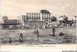 AGCP8-56-0696 - QUIBERON - La Plage A L'heure Du Bain - Quiberon