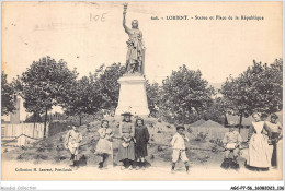 AGCP7-56-0607 - LORIENT - Statue Et Place De La Republique - Lorient