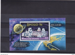 HONGRIE 1971 ESPACE HOMME SUR LA LUNE Yvert BF 85, Michel Block 80  NEUF** MNH Cote Yv 8 Euros - Blokken & Velletjes