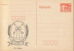 DDR PP 19 I, Ungebraucht, 725 Jahre Dabel, 1987, Windmühle Wp - Cartes Postales Privées - Neuves