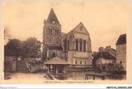 AGBP3-51-0204 - VERTUS - L'eglise Et Puits Saint-Martin  - Vertus