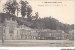 AGBP2-51-0149 - SAINT-MENEHOULD - Place De Hotel De Ville Et Salle Des Fetes  - Sainte-Menehould