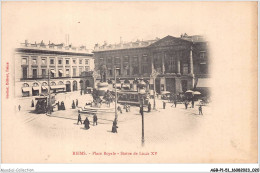 AGBP1-51-0011 - REIMS - Place Royale - Statue De Louis XV - Reims