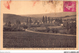 AGBP6-71-0395 - LUGNY-EN-MACONNAIS - Entrée Du Pays Par La Route De Fleurville, Vue Orise Du Sud Est  - Sonstige & Ohne Zuordnung