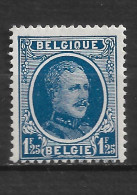 BELGIQUE N° 206 " ALBERT 1 Er - Neufs