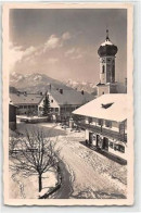 39111707 - Fischbachau-Birkenstein. Kirche Im Winter Gelaufen. Marke Entfernt. Rueckseite Leicht Stockfleckig, Leicht B - Bad Wiessee