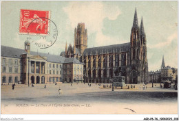 AGDP6-76-0440 - ROUEN - La Place Et L'église Saint-ouen  - Rouen