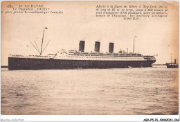 AGDP5-76-0386 - LE HAVRE - Le Paquebot - Le Plus Grand Transatlantique Français  - Portuario