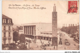 AGDP4-76-0339 - LE HAVRE - La Gare - La Tour - Cours De La République Et Rue Charles Laffitte  - Gare