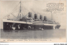 AGDP4-76-0289 - LE HAVRE - Le Paquebot De La Cie Générale Transatlantique  - Harbour