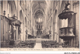 AGDP2-76-0115 - EU - église Notre Dame - La Nef - La Chaire - Le Bane D'oeuvre  - Eu