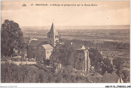 AGDP1-76-0025 - GRAVILLE - L'abbaye Et Perspective Sur La Basse-seine  - Graville