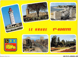 AGDP10-76-0736 - LE HAVRE - SAINTE-ADRESSE - Le Phare - L'hotel De Ville - La Porte Océane Et Le Cap De La Hève  - Sainte Adresse