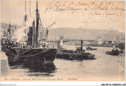 AGDP8-76-0666 - ROUEN - Vue Sur Bon-secours Prise Des Quais  - Rouen