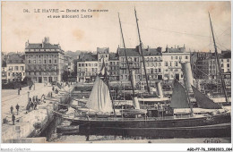 AGDP7-76-0565 - LE HAVRE - Bassin Du Commerce Et Rue Edouard Larue  - Hafen