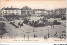 AGDP7-76-0557 - LE HAVRE - La Place Gambetta Et Le Théatre  - Graville