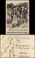 Postcard .Ungarn Trachten Typen - Ungarn Magyar Soldaten Lied 1922 - Hongrie