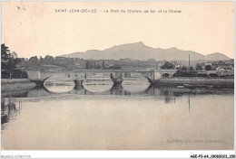 AGEP3-64-0268 - SAINT-JEAN-DE-LUZ - Le Pont Du Chemin De Fer Et La Rhune - Saint Jean De Luz