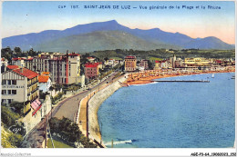 AGEP3-64-0269 - SAINT-JEAN-DE-LUZ - Vue Générale De La Plage Et La Rhune - Saint Jean De Luz