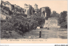 AGEP3-64-0236 - SAUVETERRE - Le Pont - La Tour Monréal Et L'église - Sauveterre De Bearn