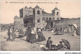 AGEP3-64-0218 - HENDAYE-PLAGE - La Plage Et Le Casino à L'heure Du Bain - Hendaye