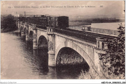 AGEP2-64-0100 - HENDAYE - Côte Basque - Le Pont International Du Chemin De Fer Sur La Bidassoa - Hendaye