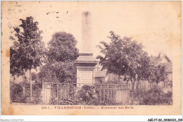 AGEP7-89-0658 - VILLEBOUGIS - Yonne - Monument Aux Morts - Villebougis