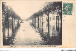 AGEP6-89-0568 - L'inondation Du 22 Janvier 1910 - JOIGNY - En Bateau Dans L'avenue Gambetta - Joigny