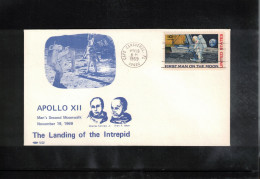 USA 1969 Space / Weltraum - Apollo 12 The Landing Of The Intrepid Interesting Cover - Etats-Unis
