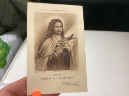 Image Pieuse Et Religieuse Image Religieuse 1900 Sainte Thérèse De L’enfant Jésus Bombart - Devotieprenten