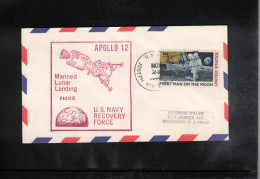 USA 1969 Space / Weltraum - Apollo 12 - US Navy Recovery Force Pacific USS JOSEPH STRAUSS Interesting Cover - Etats-Unis