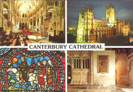 SCENES FROM CANTERBURY CATHEDRAL, KENT, ENGLAND. UNUSED POSTCARD My2 - Kerken En Kloosters