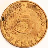 Germany Federal Republic - 5 Pfennig 1950 D, KM# 107 (#4558) - 5 Pfennig