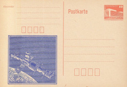 DDR PP 19 I, Ungebraucht, Sojus Weltraumstation, 1988 - Cartoline Private - Nuovi
