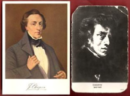 ** LOT  2  CARTES  FREDERIC - FRANCOIS  CHOPIN ** - Sänger Und Musikanten