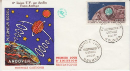 Nouvelle Caledonie Telstar 1v FDC 1965 (OO159) - Oceanië