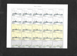 Guinée Bissau Paquebot Bateaux Bateau Feuille Cpl 2001 ** Guinea Bissau Paquebot Ships Complete Sheet 2001 ** - Guinea-Bissau