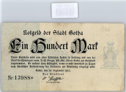 51037007 - Notgeld 100 Mark , Gotha - Autres & Non Classés