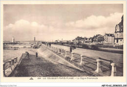 AGFP3-62-0218 - LE TOUQUET PARIS-PLAGE - La Digue-promenade  - Le Touquet