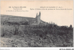 AGFP2-62-0134 - ABLAIN-ST-NAZAIRE - église D'ablain Et Fin Du Plateau De Notre-dame-de-lorette  - Autres & Non Classés