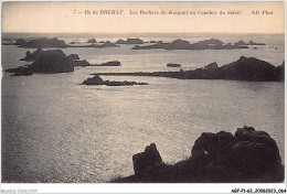 AGFP1-22-0033 - ILE DE BREHAT - Les Rochers Du Kerpont Au Coucher Du Soleil  - Ile De Bréhat