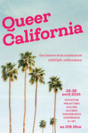 S - CARTE PUBLICITAIRE - NICE - 109 - EXPO QUEER CALIFORNIA - UNE HISTOIRE DE LA COMMUNAUTE LGBTQIA CALIFORNIENNE - Altri & Non Classificati