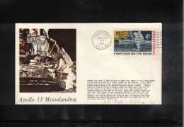 USA 1970 Space / Weltraum - Apollo 13 Moonlanding Interesting Cover - Etats-Unis