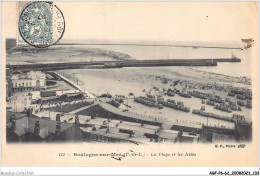 AGFP6-62-0564 - BOULOGNE-SUR-MER - La Plage Et Les Jetées  - Boulogne Sur Mer