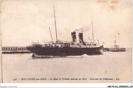 AGFP6-62-0555 - BOULOGNE-SUR-MER - Le Mail Of Orléans Entrant Au Port - Courrier De Folkstone  - Boulogne Sur Mer