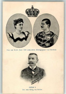 13262207 - Das 1903 Ermordete Koenigspaar Von Serbien Und Koenig Peter I AK - Königshäuser