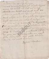 /Weert/bocholt - Manuscript  1793 - Getuigenis (V3103) - Manuscritos