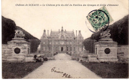 HTS DE SEINE-Château De Sceaux-Le Château  Pris Du Côté Du Pavillon Des Groupes Et Grille D'Honneur - Sceaux