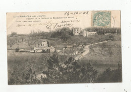 MONBADON PRES LIBOURNE 4447 L'EGLISE ET LE CHATEAU DE MONBADON (XIV E SIECLE) 1906 - Other & Unclassified