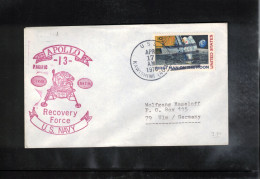 USA 1970 Space / Weltraum - Apollo 13 - US Navy Recovery Force Pacific USS KAWISHIWI Interesting Cover - Etats-Unis